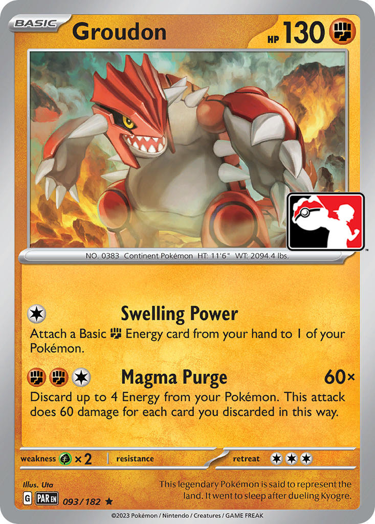 Groudon (093/182) [Prize Pack Series Five] 