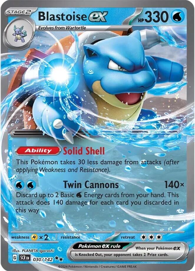 Blastoise ex (030/142) [Scarlet & Violet: Stellar Crown] 