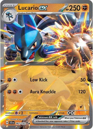 Lucario ex (082/142) [Scarlet &amp; Violet: Stellar Crown] 