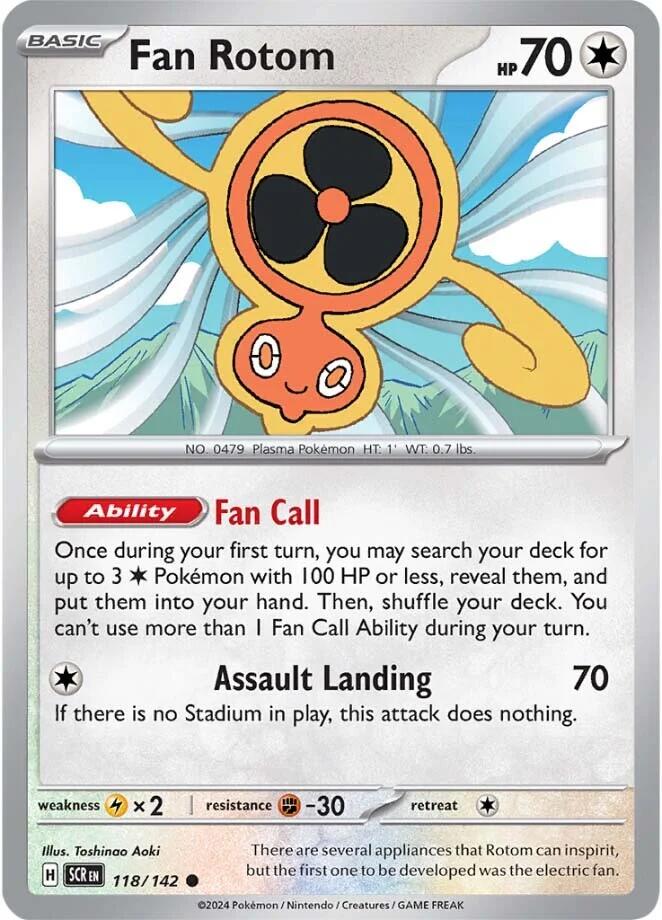 Fan Rotom (118/142) [Scarlet & Violet: Stellar Crown] 