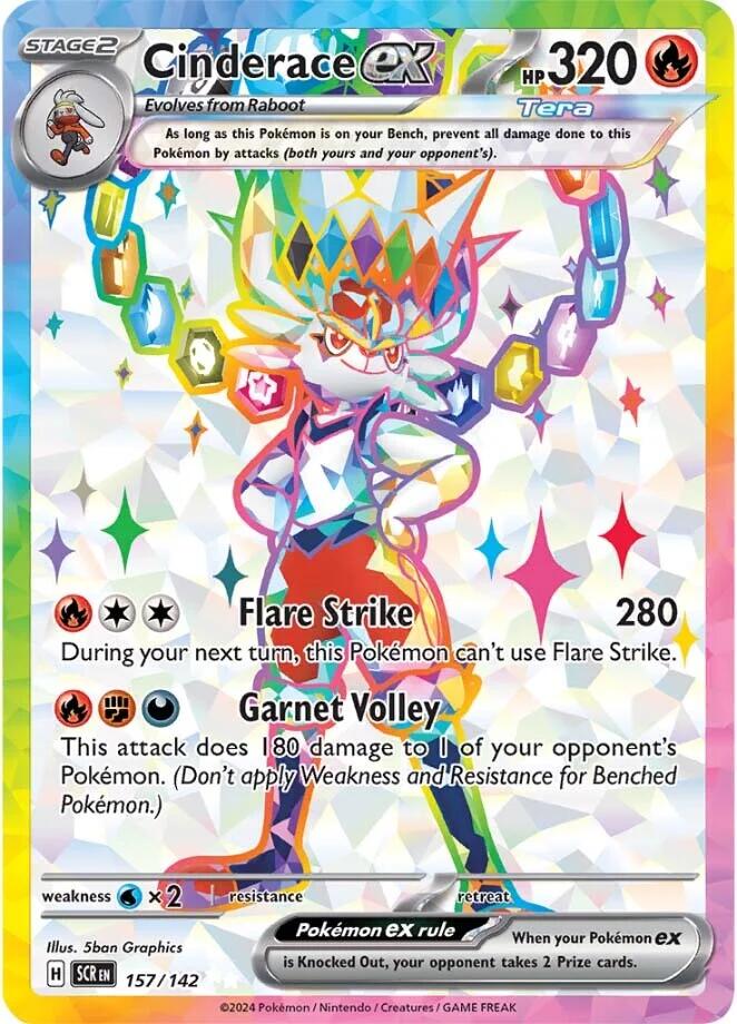 Cinderace ex (157/142) [Scarlet & Violet: Stellar Crown] 