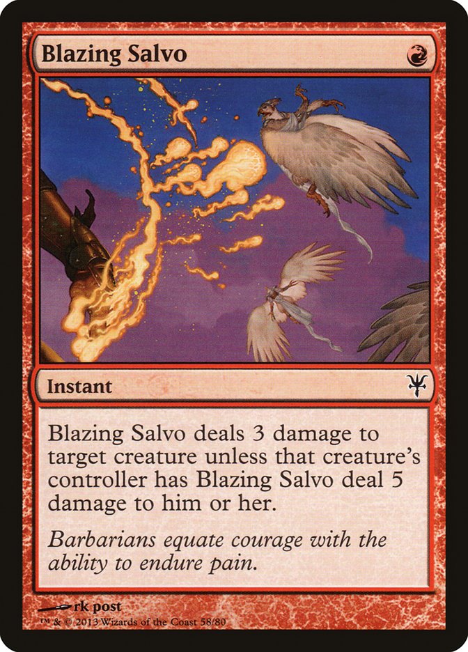 Blazing Salvo [Duel Decks: Sorin vs. Tibalt] 