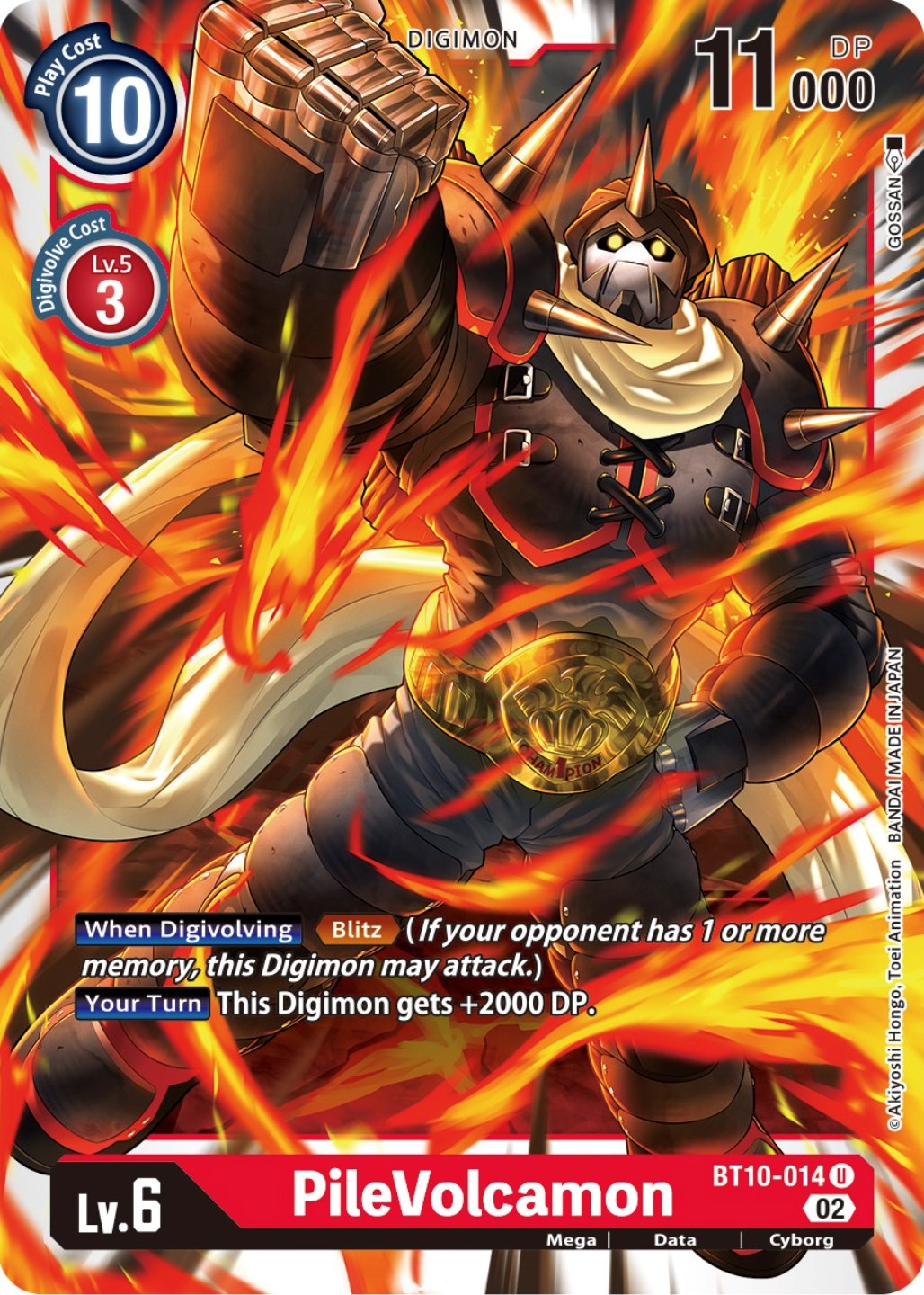 PileVolcamon [BT10-014] [Xros Encounter]