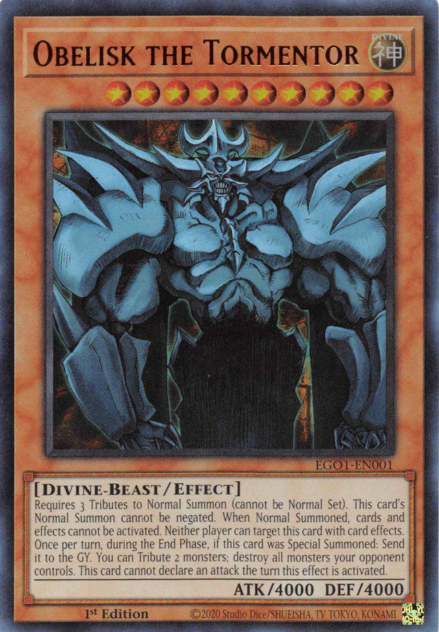 Obelisk the Tormentor [EGO1-EN001] Ultra Rare 