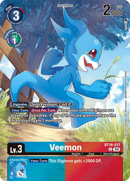 Veemon [BT16-017] (Legend Pack 2024) [Beginning Observer] 