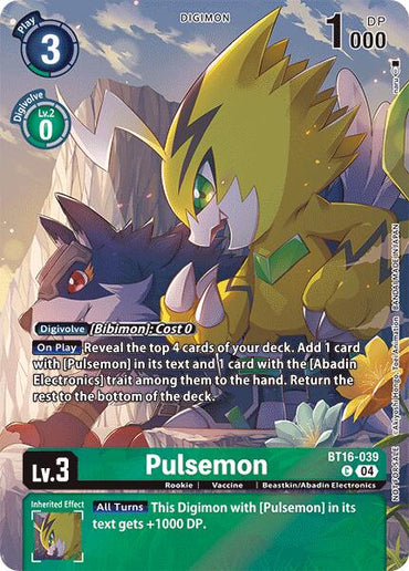 Pulsemon [BT16-039] (Legend Pack 2024) [Beginning Observer]