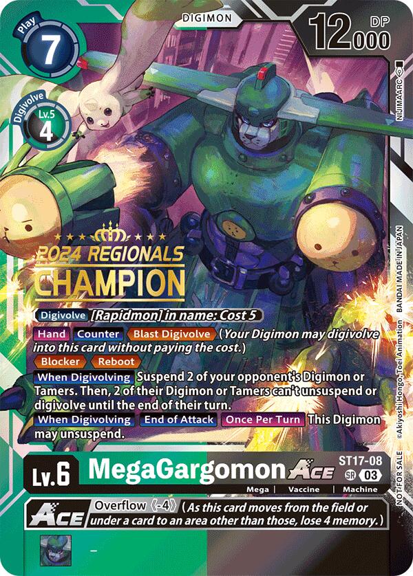 MegaGargomon ACE [ST17-08] (2024 Regionals Champion) [Starter Deck: Double Typhoon Advanced Deck Set]