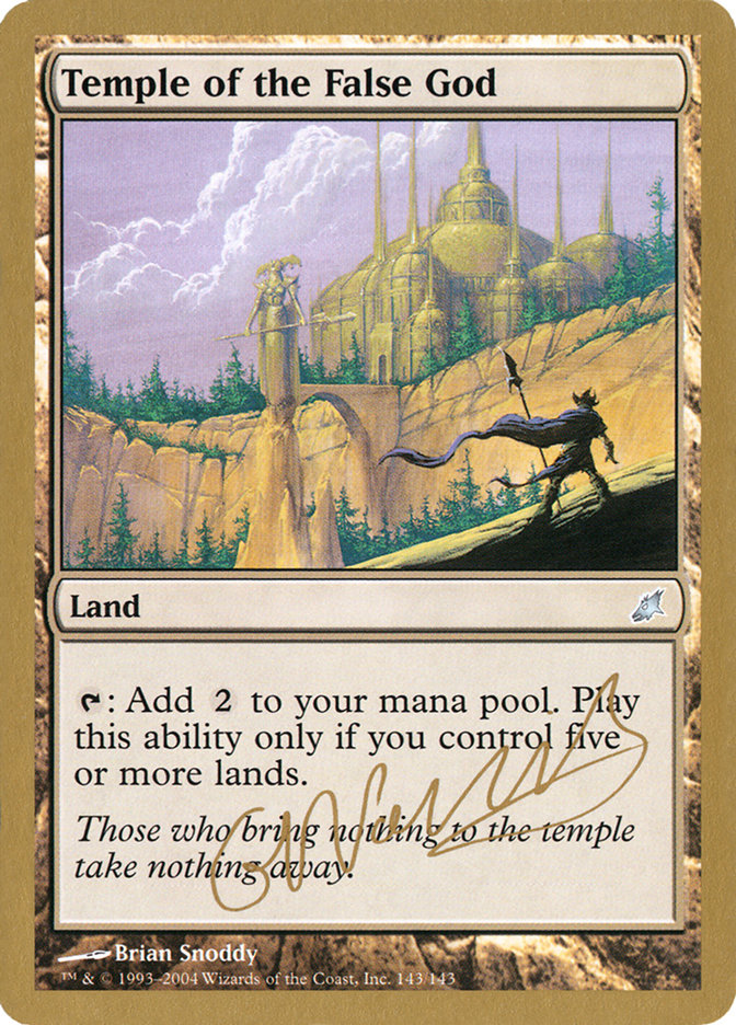 Temple of the False God (Gabriel Nassif) [World Championship Decks 2004] 