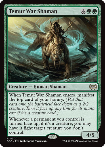 Temur War Shaman [Duskmourn: House of Horror Commander] 