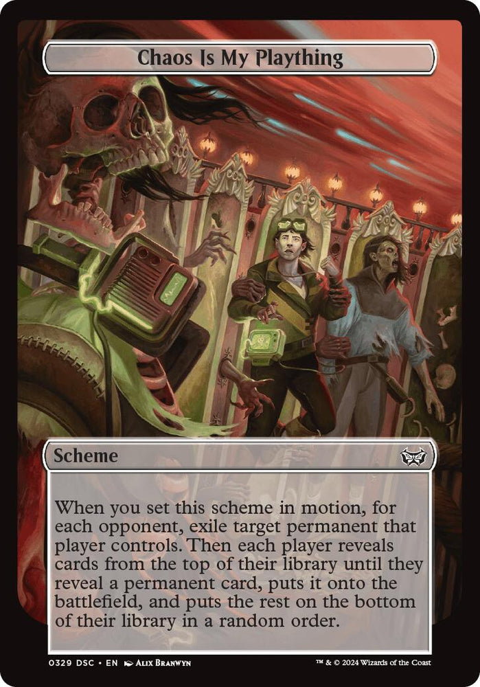 Chaos is My Plaything (Full Art) [Duskmourn: House of Horror Commander] 