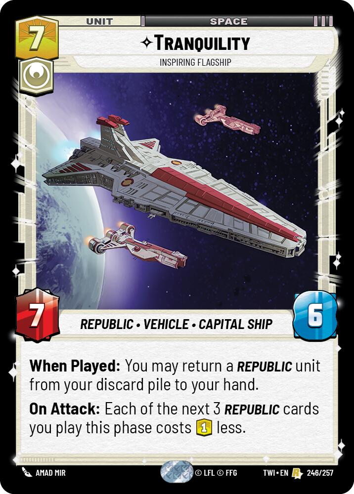 Tranquility - Inspiring Flagship (246/257) [Twilight of the Republic] 