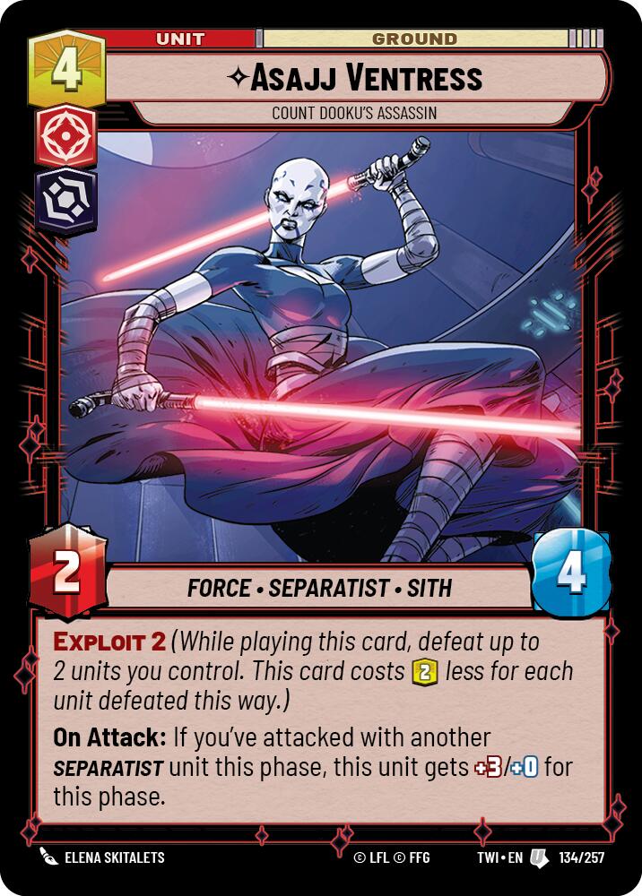 Asajj Ventress - Count Dooku's Assassin (134/257) [Twilight of the Republic] 