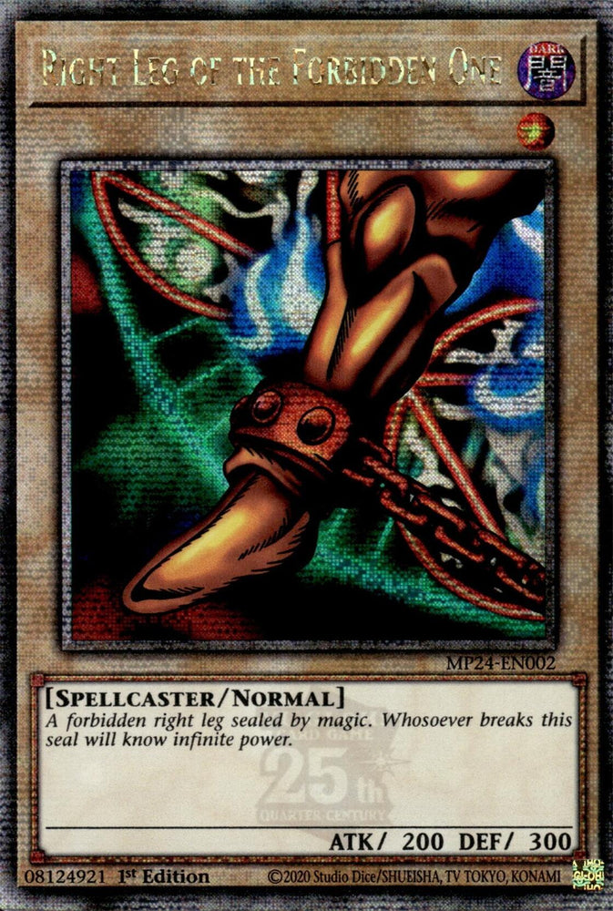 Right Leg of the Forbidden One [MP24-EN002] Quarter Century Secret Rare 