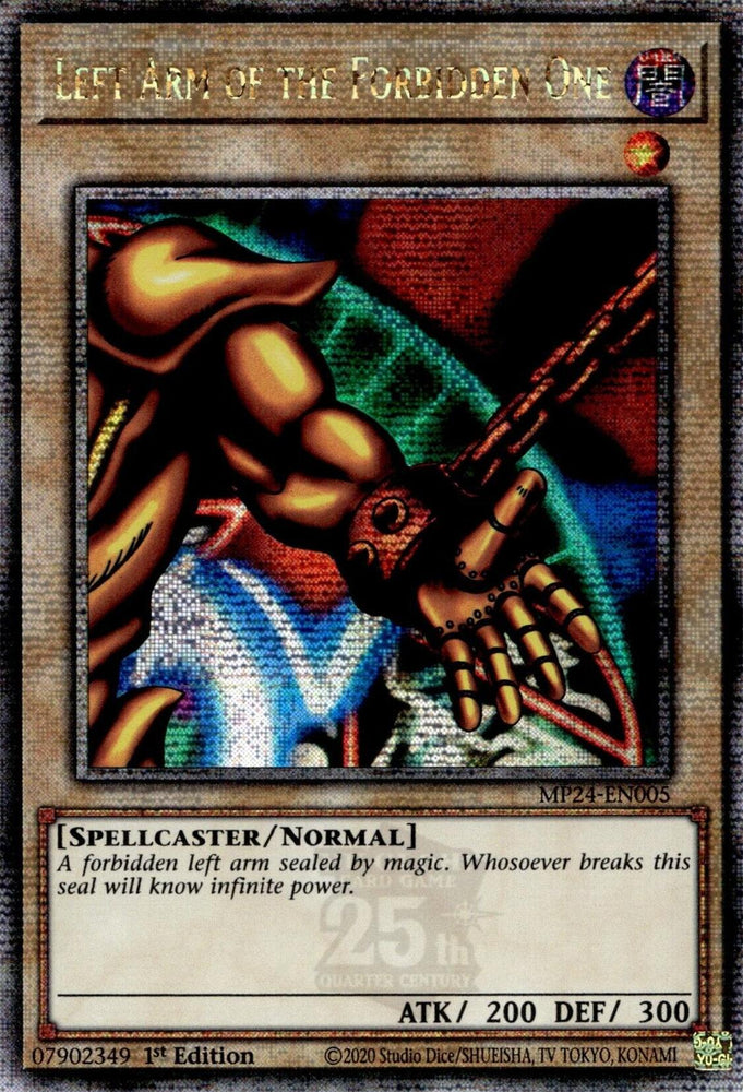 Left Arm of the Forbidden One [MP24-EN005] Quarter Century Secret Rare 