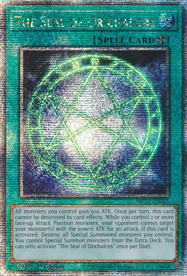 The Seal of Orichalcos [MP24-EN015] Quarter Century Secret Rare 