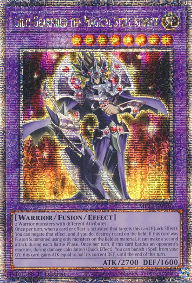 Gilti-Gearfried the Magical Steel Knight [MP24-EN016] Quarter Century Secret Rare 