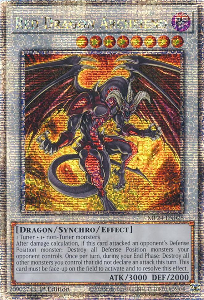 Red Dragon Archfiend [MP24-EN025] Quarter Century Secret Rare 