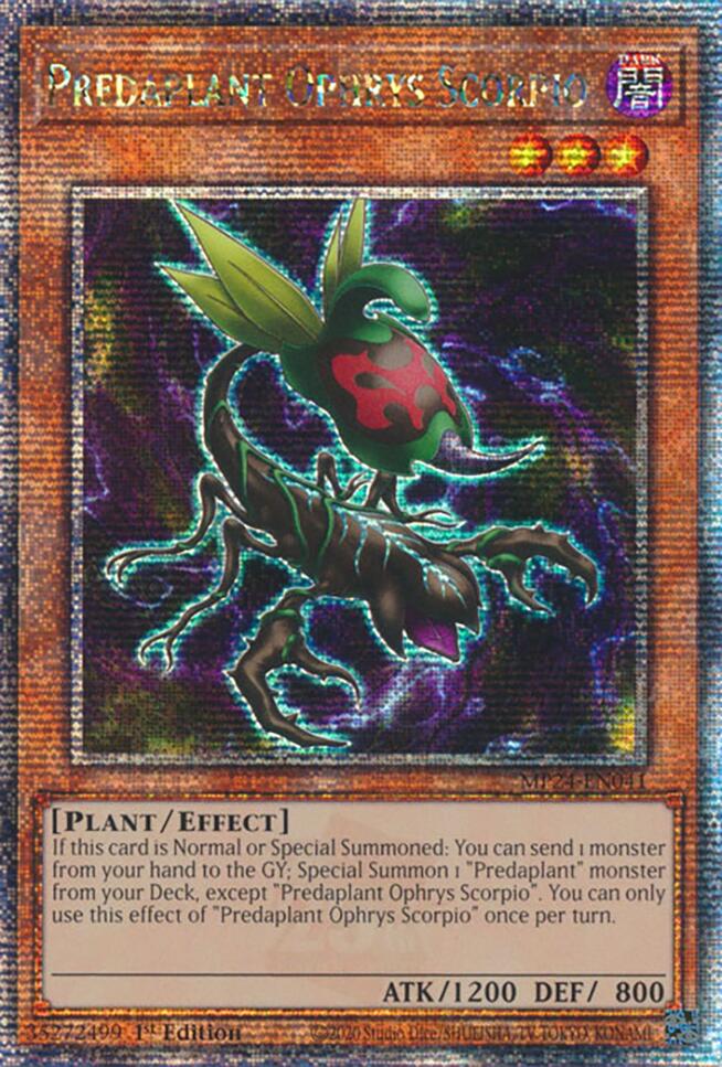 Predaplant Ophrys Scorpio [MP24-EN041] Quarter Century Secret Rare 