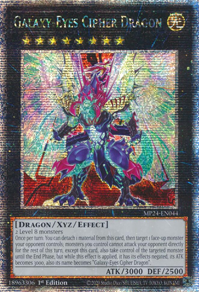 Galaxy-Eyes Cipher Dragon [MP24-EN044] Quarter Century Secret Rare 