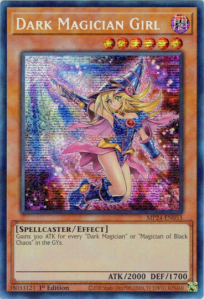 Dark Magician Girl (Alternate Art) [MP24-EN053] Prismatic Secret Rare 