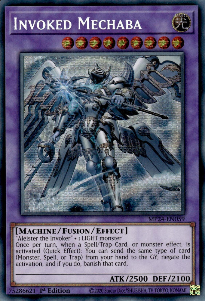 Invoked Mechaba (Alternate Art) [MP24-EN059] Prismatic Secret Rare 
