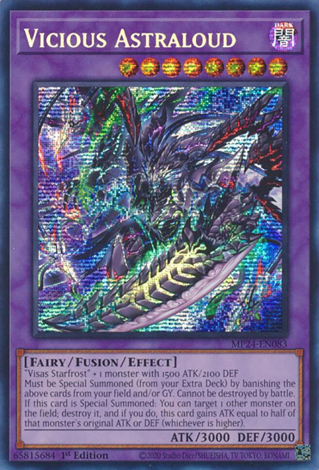 Vicious Astraloud [MP24-EN083] Prismatic Secret Rare 