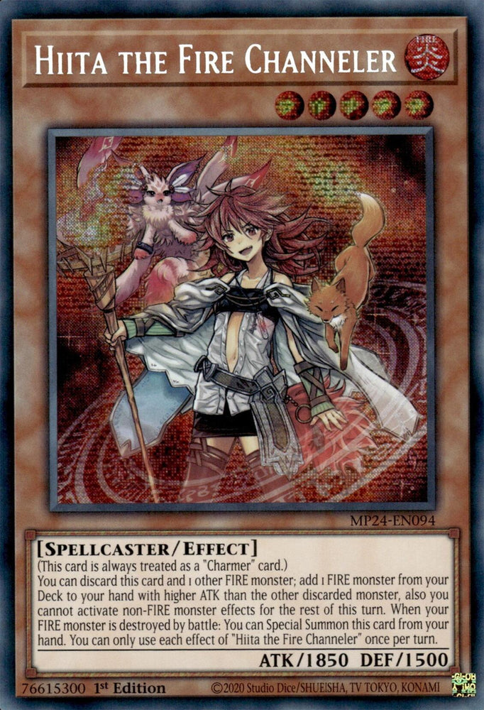 Hiita the Fire Channeler [MP24-EN094] Prismatic Secret Rare 