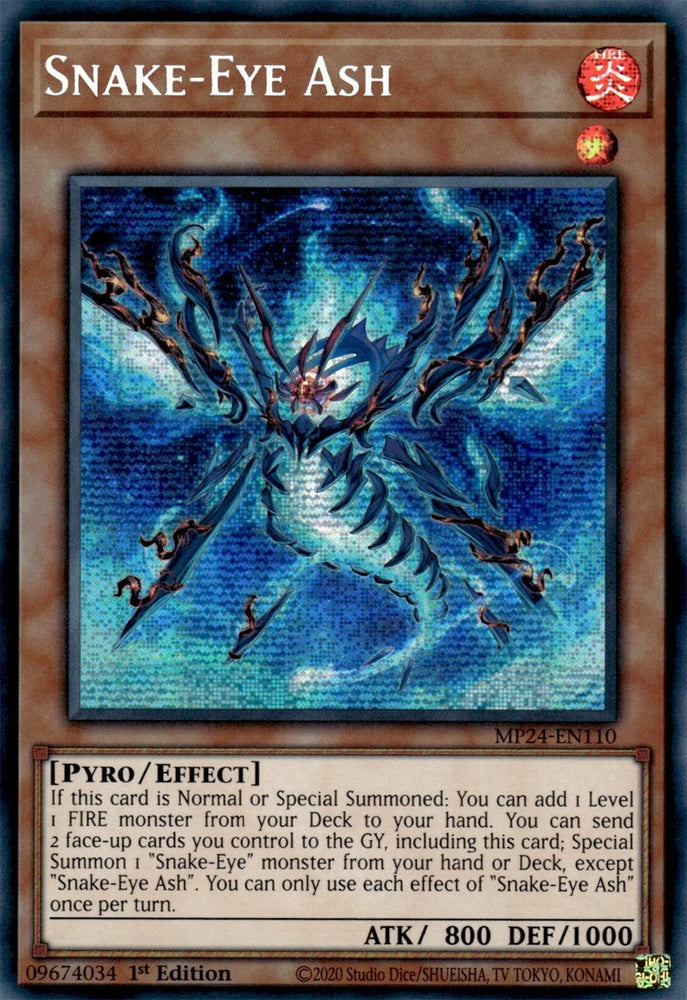 Snake-Eye Ash [MP24-EN110] Prismatic Secret Rare 