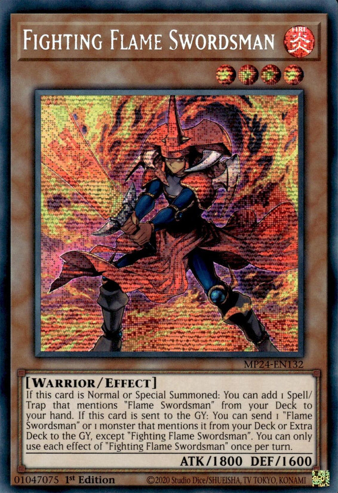 Fighting Flame Swordsman [MP24-EN132] Prismatic Secret Rare 