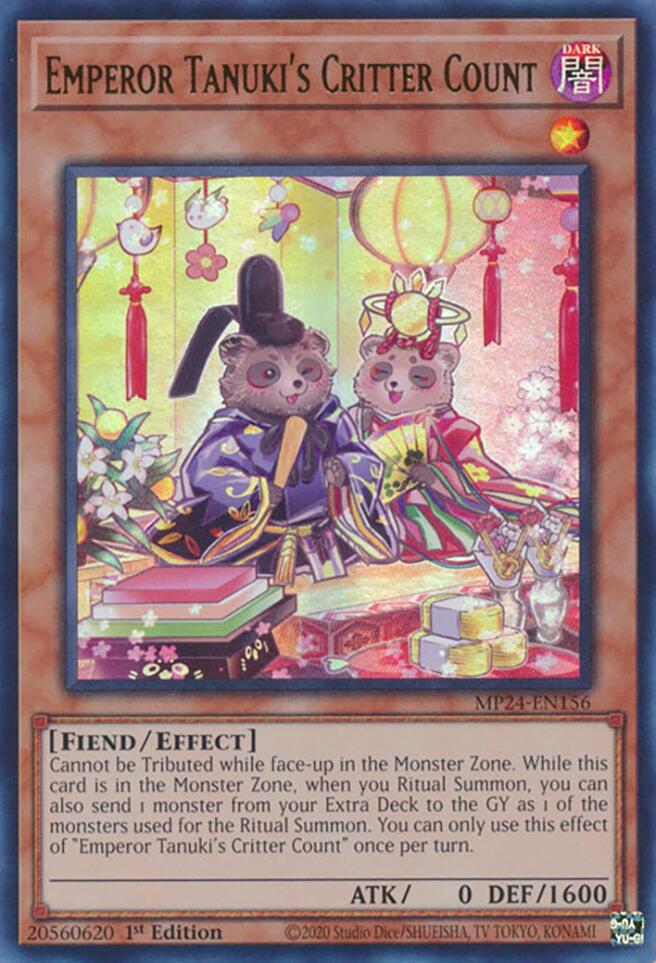 Emperor Tanuki's Critter Count [MP24-EN156] Ultra Rare 