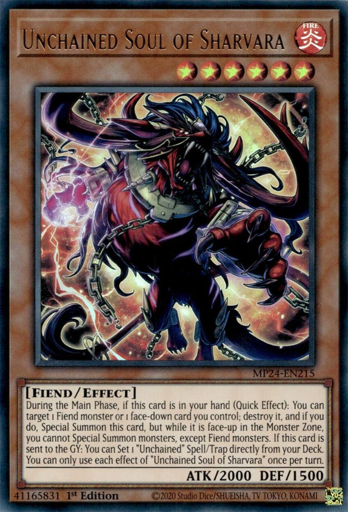 Unchained Soul of Sharvara [MP24-EN215] Ultra Rare 