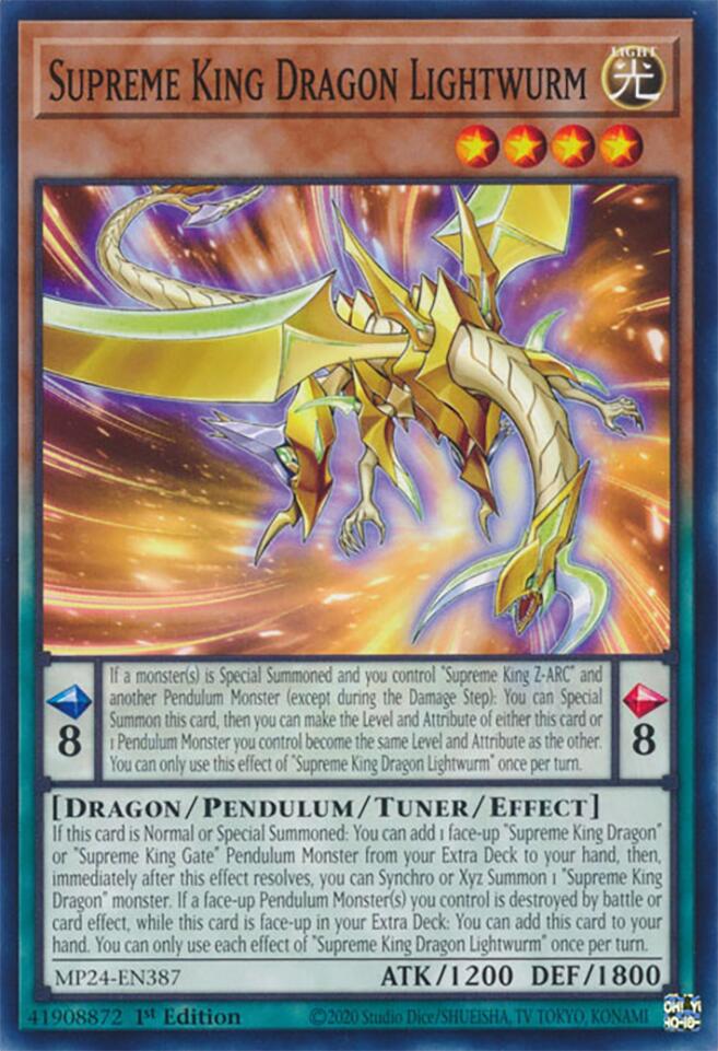 Supreme King Dragon Lightwurm [MP24-EN387] Common 