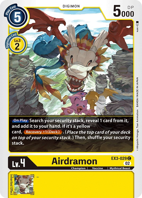 Airdramon [EX3-029] [Draconic Roar] 