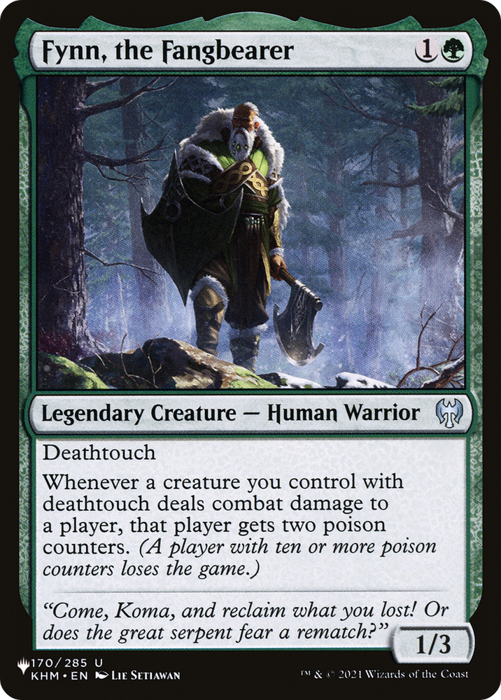 Fynn, the Fangbearer [The List Reprints] 