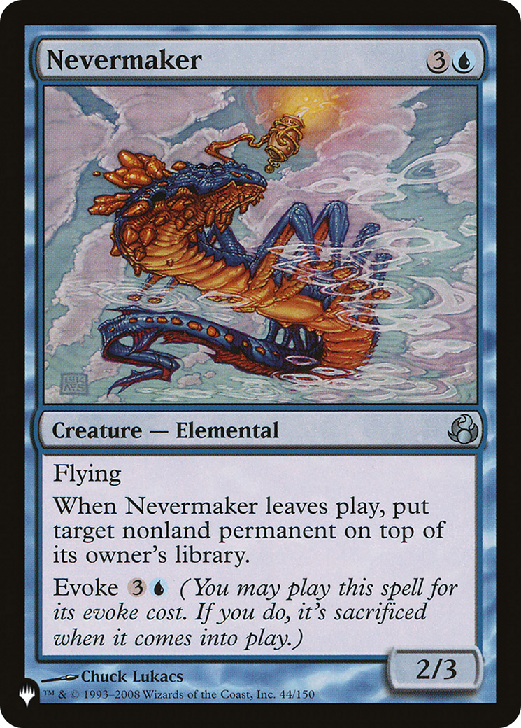 Nevermaker [The List Reprints] 