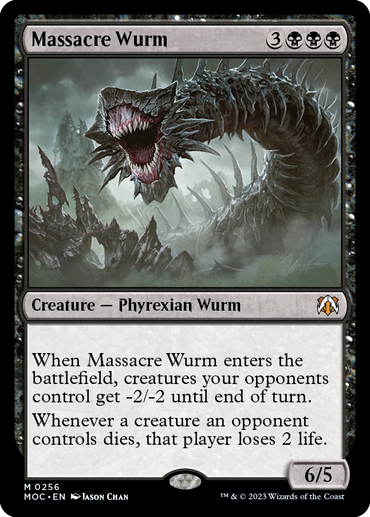 Massacre Wurm [March of the Machine Commander] 