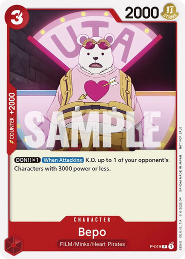 Bepo (One Piece Film Red) [One Piece Promotion Cards] 