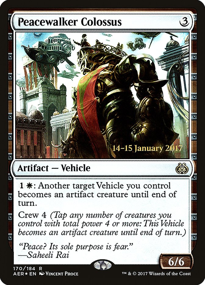 Peacewalker Colossus [Aether Revolt Prerelease Promos] 