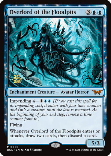 Overlord of the Floodpits [Duskmourn: House of Horror Prerelease Promos] 