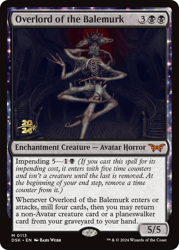 Overlord of the Balemurk [Duskmourn: House of Horror Prerelease Promos] 