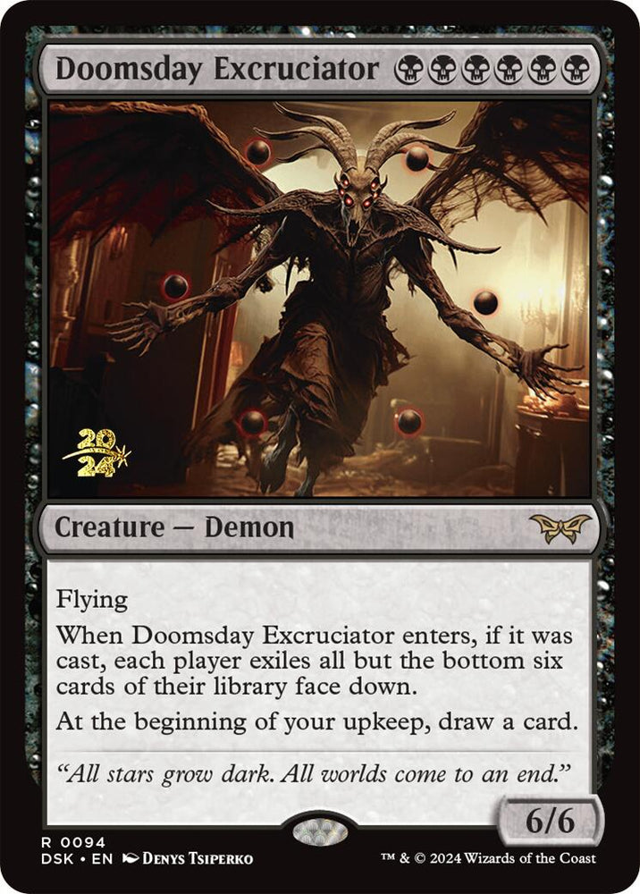 Doomsday Excruciator [Duskmourn: House of Horror Prerelease Promos] 