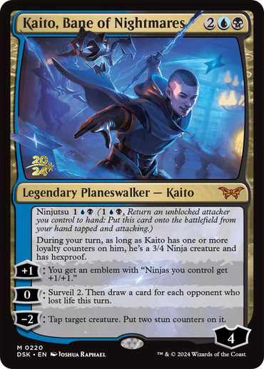 Kaito, Bane of Nightmares [Duskmourn: House of Horror Prerelease Promos] 