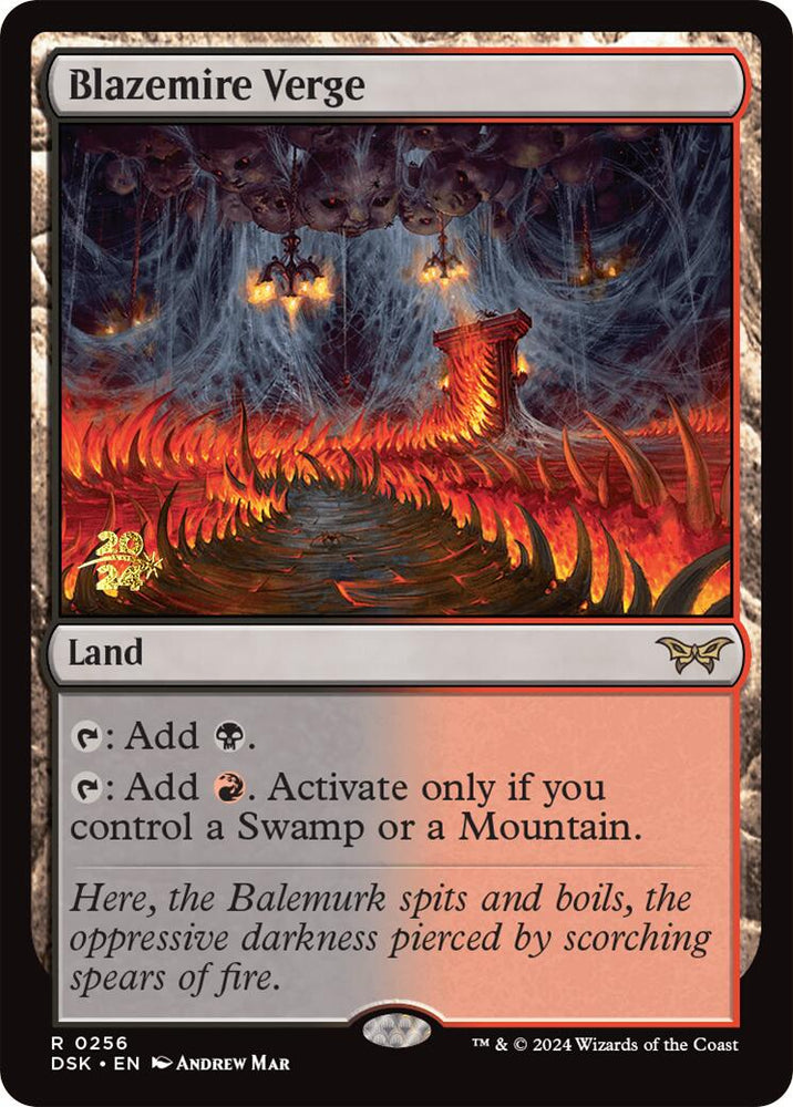 Blazemire Verge [Duskmourn: House of Horror Prerelease Promos] 