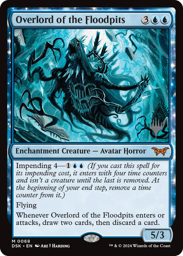 Overlord of the Floodpits [Duskmourn: House of Horror Promos] 