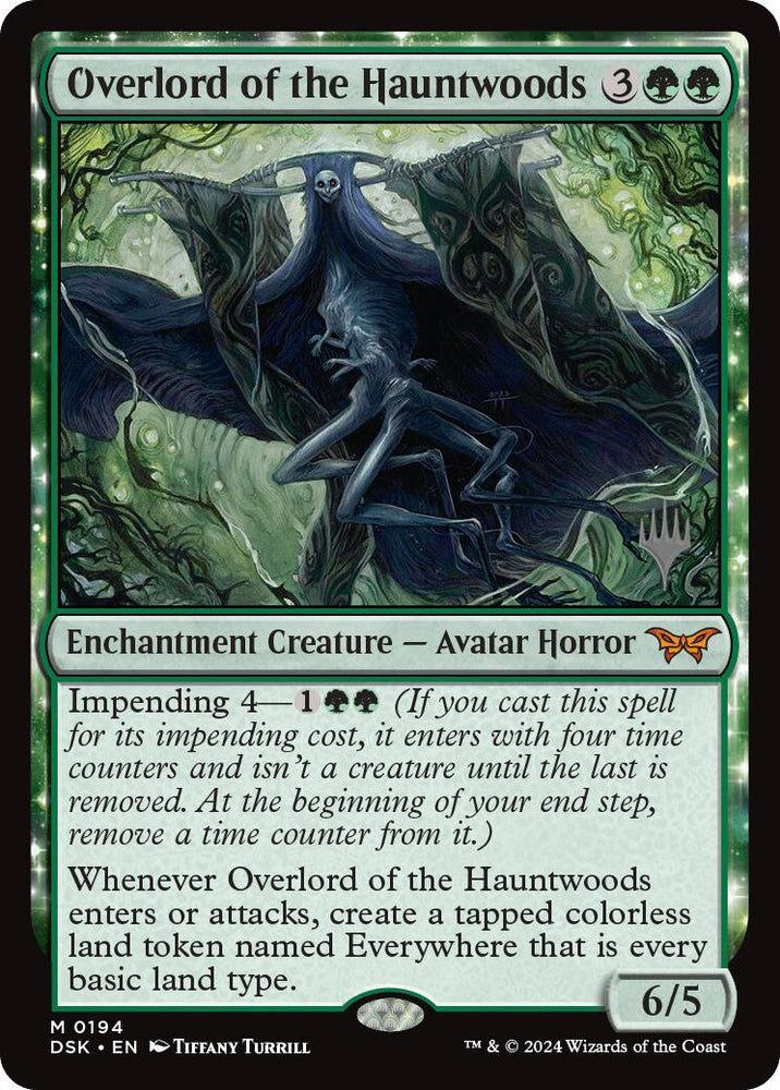 Overlord of the Hauntwoods [Duskmourn: House of Horror Promos] 