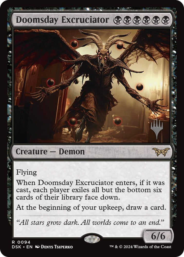 Doomsday Excruciator [Duskmourn: House of Horror Promos] 