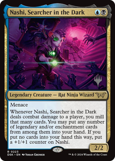 Nashi, Searcher in the Dark [Duskmourn: House of Horror Promos] 