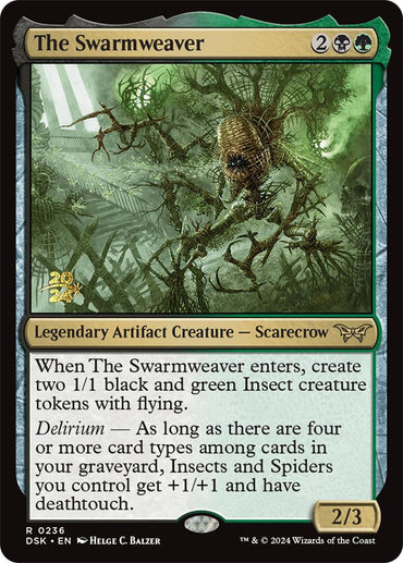 The Swarmweaver (0236) [Duskmourn: House of Horror Prerelease Promos] 