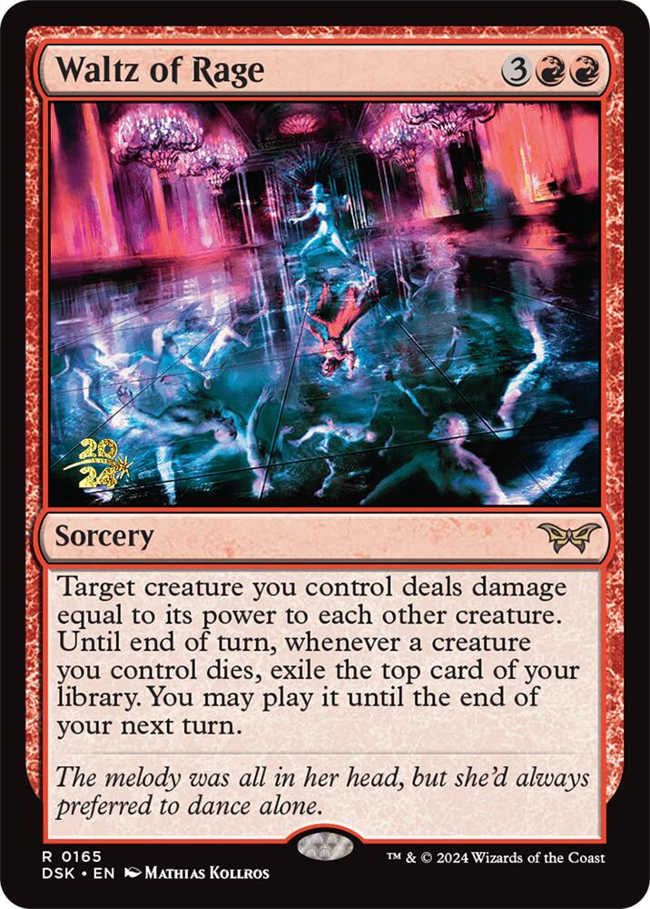 Waltz of Rage [Duskmourn: House of Horror Prerelease Promos] 