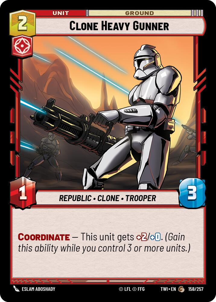 Clone Heavy Gunner (158/257) [Twilight of the Republic] 